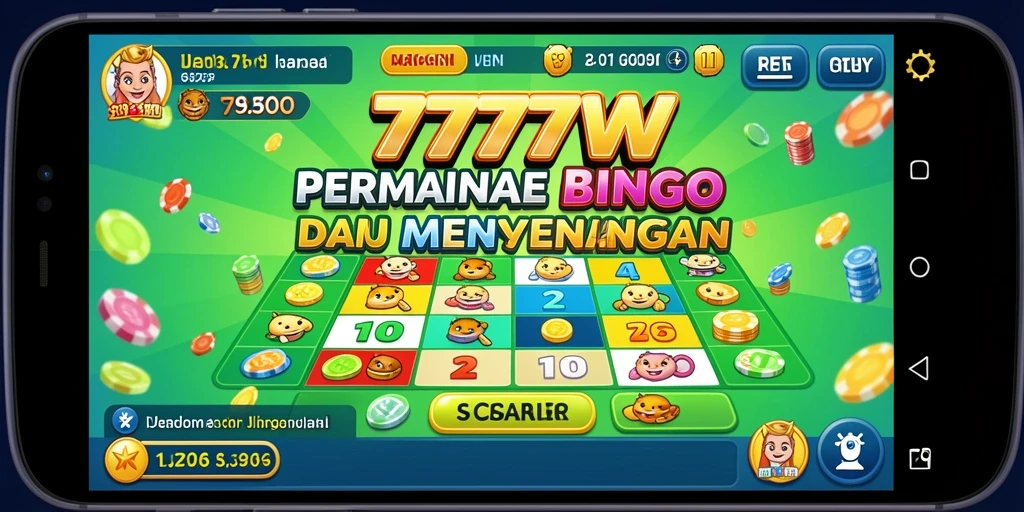 Tampilan gameplay seru saat bermain Bingo di 7777W.