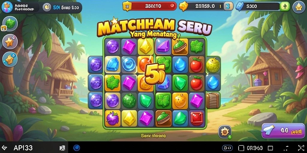 Tampilan gameplay seru API33 yang menantang pemain.