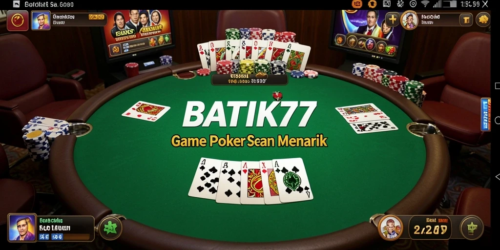 Tampilan gameplay seru dan mendebarkan di BATIK77.