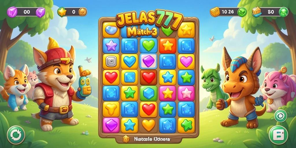 Tampilan menarik dan gameplay seru dalam JELAS777.