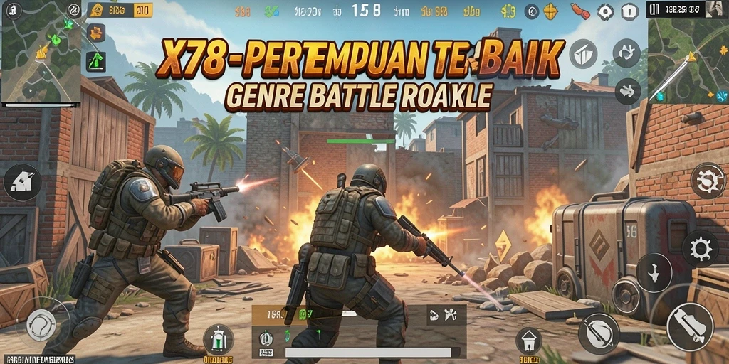 Gameplay seru dalam pertempuran Battle Royale di X78.